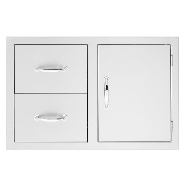 TrueFlame 33-Inch Masonry 2-Drawer & Access Door Combo (TF-DC2-33M)