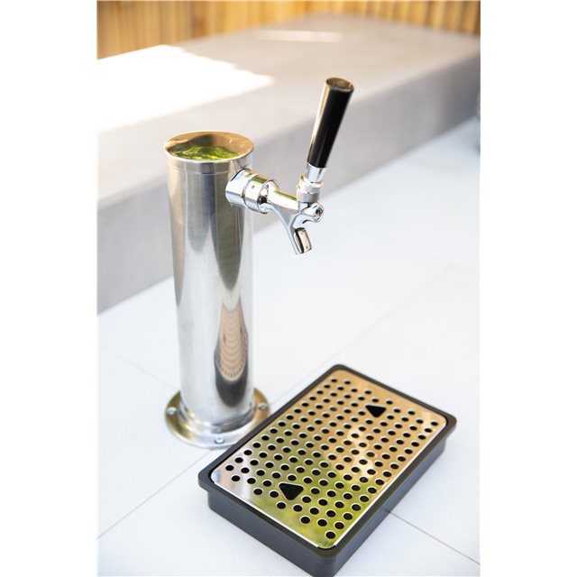 TrueFlame 24-Inch 6.6 Cu. Ft. Deluxe Outdoor Rated Kegerator - Single Tap (TF-RFR-24DK1)