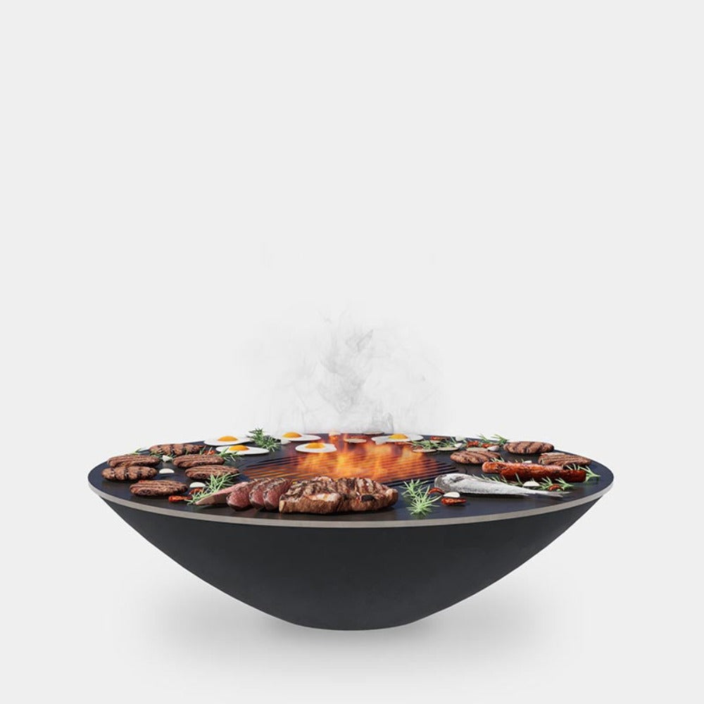 Arteflame Classic 40" Black Label - Fire Bowl With Cooktop