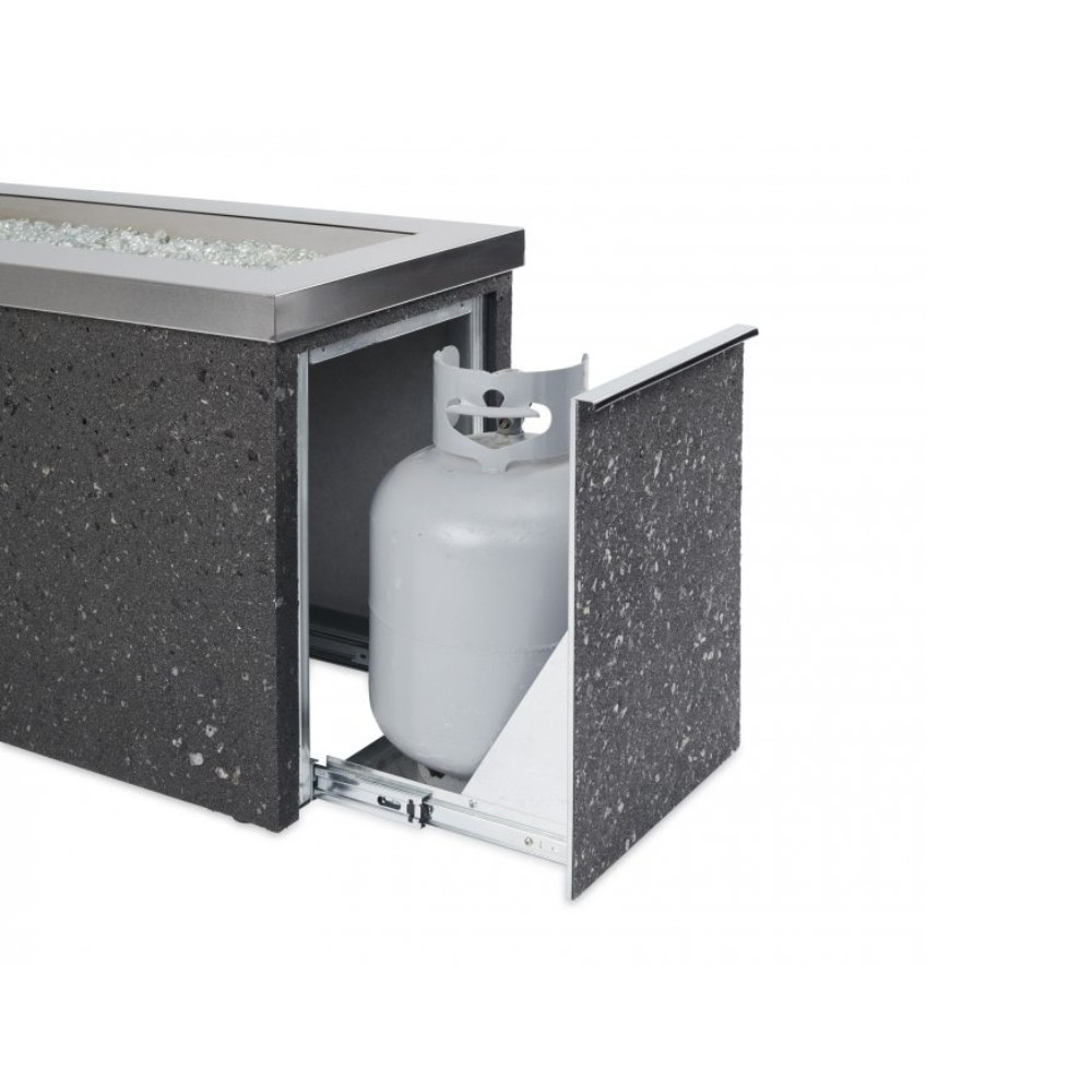 The Outdoor Greatroom Company Stainless Steel Key Largo Linear Gas Fire Pit Table (KL-1242-SS)